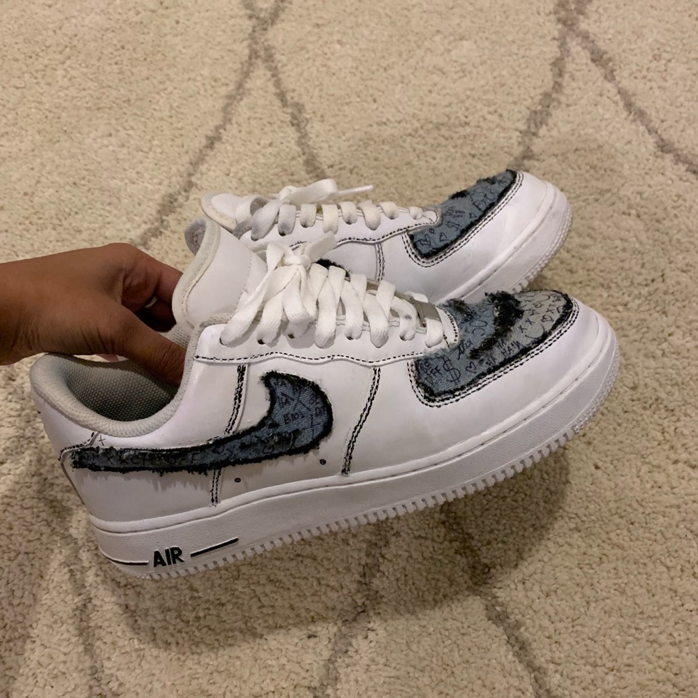Custom jean air force 1’s